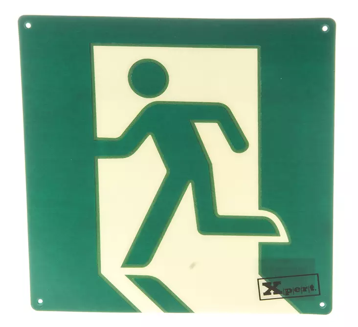 Nödutgångsskylt självlysande - Säkerhetsprodukter - 6410412590473 - 1