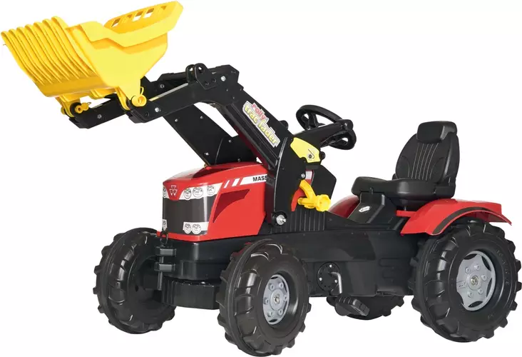 Pedaltraktor Massey Ferguson 7726 med frontlastare - Tramptraktorer och trampbilar - 4006485611133 - 1
