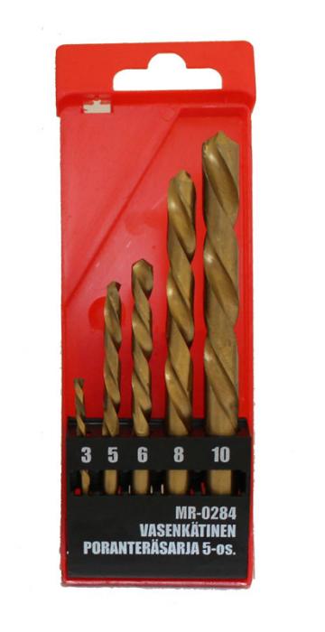 Boruppsättning 5-delar vänster HSS M35 - Sten- och glasborrbitar - 6430032155203 - 1