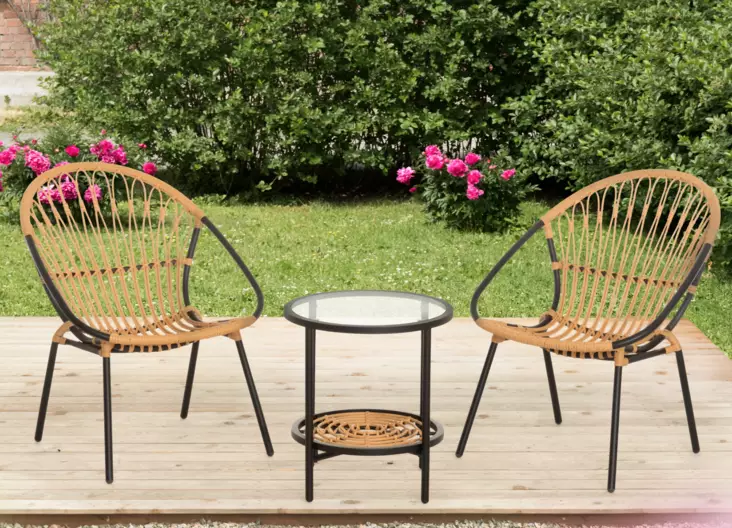 Trädgårdsmöbelset Romeo 3 delat - Trädgårdsmöbler - 6410416129693 - 1