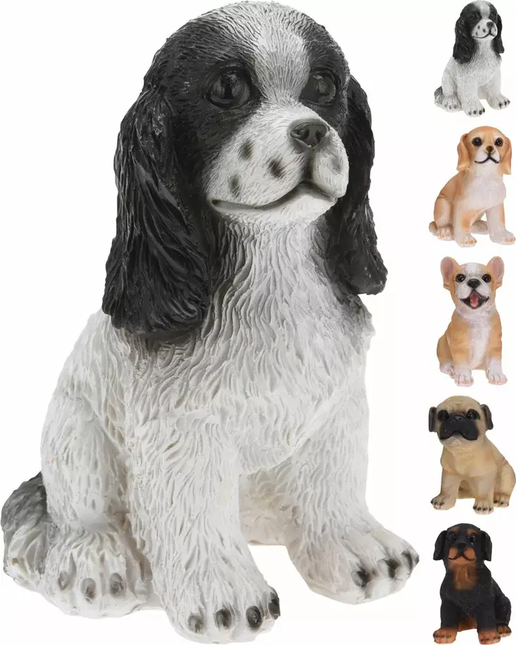 Trädgårdsstaty hund 14 cm - Trädgårdsskulpturer, dekorationer - 8719987482953 - 2