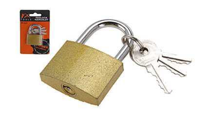 Hänglås 60 mm - Hänglås, reglar, gångjärn - 8711295202803 - 1