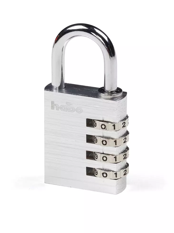 Hänglås Habo 203-40 kod silver - Hänglås, reglar, gångjärn - 7317900173523 - 1