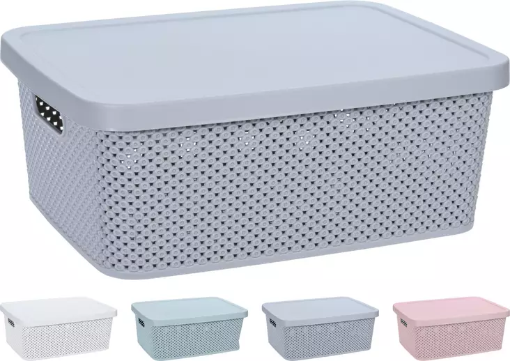 Förvaringslåda med lock 13 liter - Lådor och korgar - 8719987530043 - 1