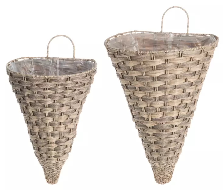 Vägghängd kruka Mocca kon 30x25x42 cm - Krukor, vaser, korgar - 6410413156043 - 1