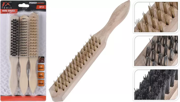 Stålborste 3 st/set - Slipmaterial - 8719987116803 - 1