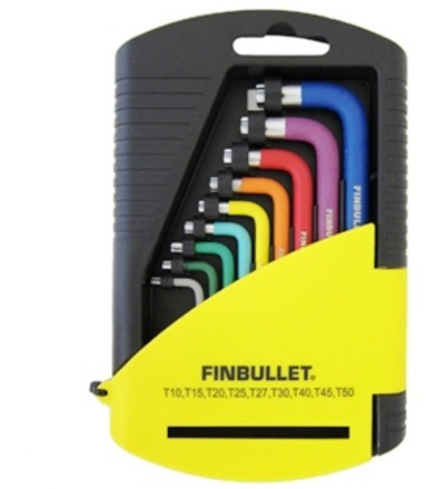 Torx-nyckelsats 9-delar färgad - Andra nycklar - 6438152012093 - 1