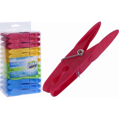 Färgglada klädesklämmor 24 st/fpkt - Tvättning - 8719202844153 - 1