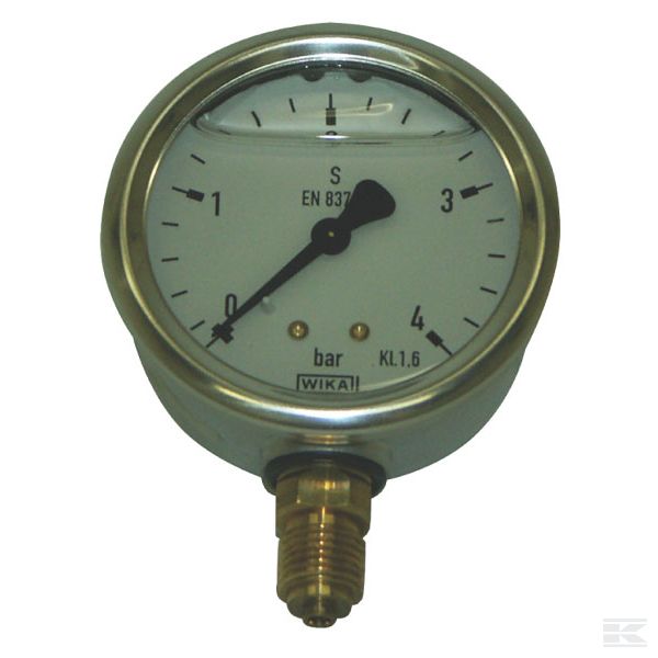 Wika tryckmätare 63 mm 1/4" 0-4 bar - Flytgödseltankar - 8719774399303 - 1