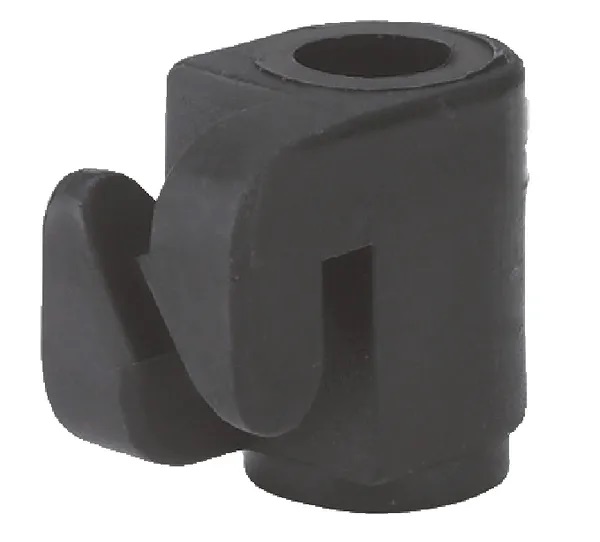 Svart isolering för stängseltråd 100 st - Isolatorer - 4018653443613 - 1