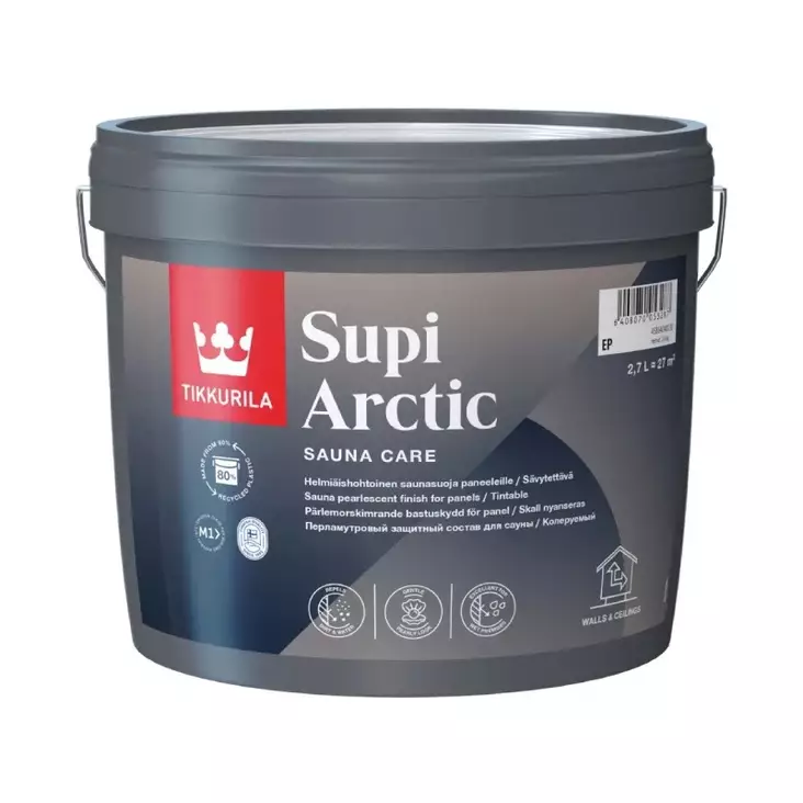 Tikkurila Supi Arctic bastuskyddsmedel, färgbaserad - Andra färger, lacker och oljor - 6408070052273 - 1