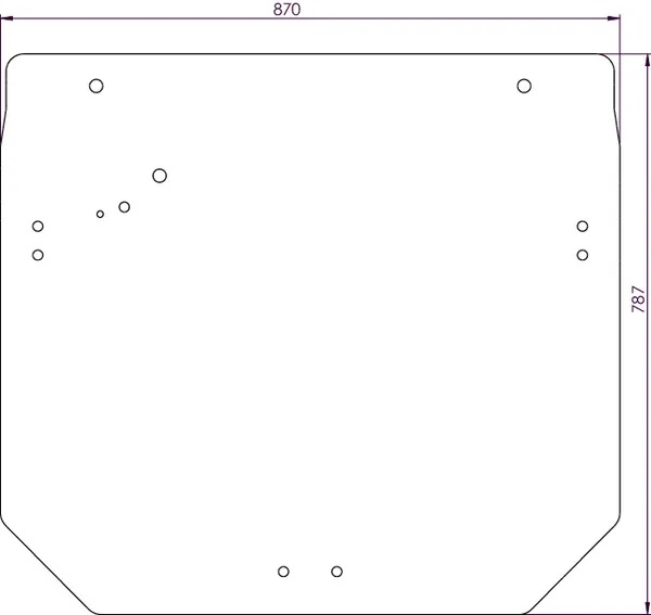Bakfönster, överdel (JD R261272) - Hytt och karosseri - 8719607109253 - 1