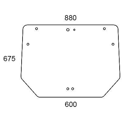 Bakruta, övre (CNH 84224148) - Hytt och kaross - 8719774856073 - 1