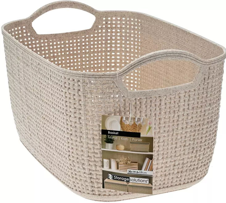 Förvaringskorg Beige 30x19,5x17 cm - Lådor och korgar - 8721037325783 - 1