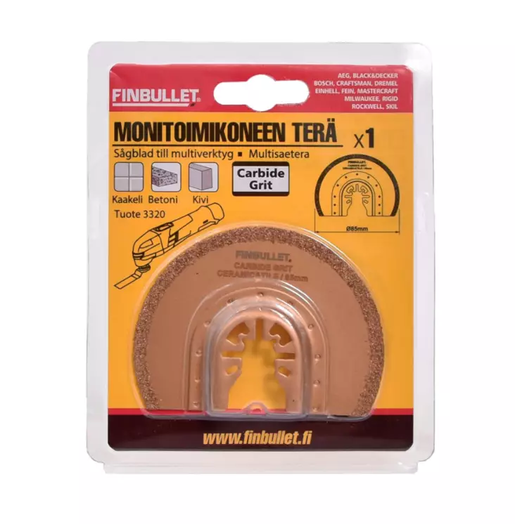 Finbullet Segmentblad 85mm - Andra skärverktyg - 6438152033203 - 1