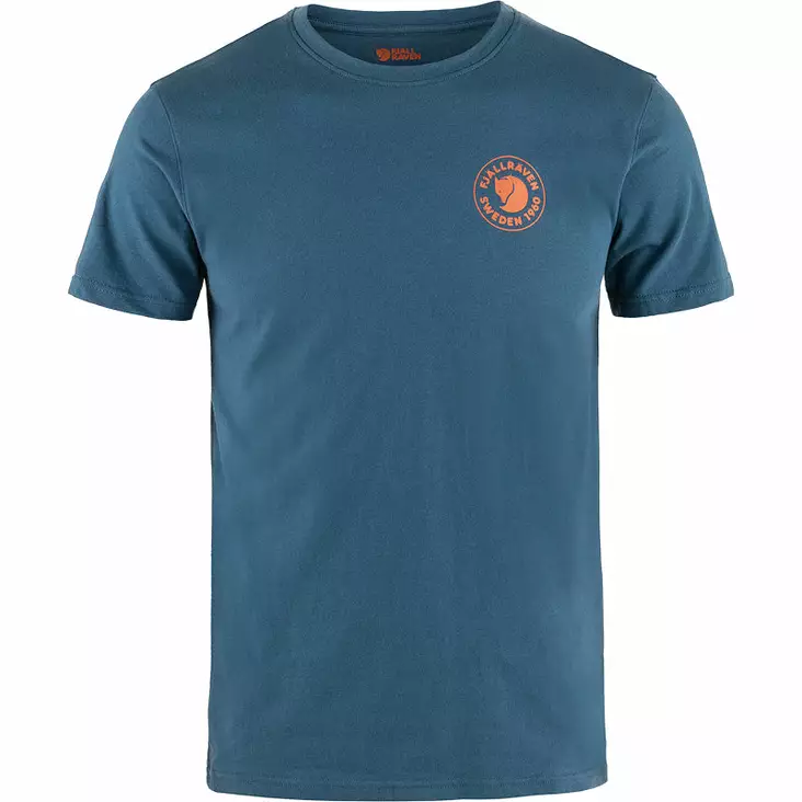 Fjällräven 1960 Logo T-shirt M Indigo Blå - Friluftskläder - 7323450986643 - 1