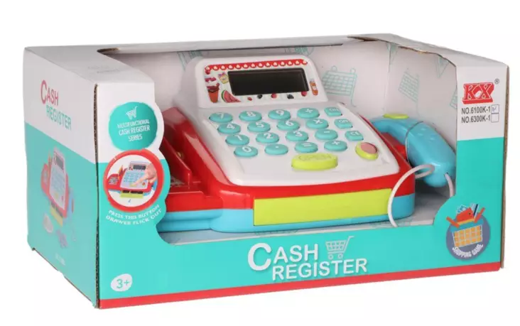 Kassapparat lekset med ljus och ljud - Inomhusleksaker - 6410416374963 - 1