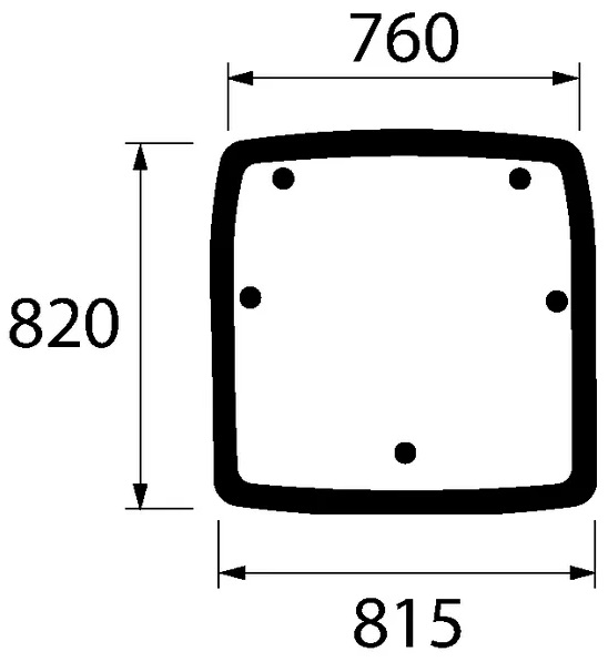 Glas till kåpan (DF 01064760) - Hytt och kaross - 3660980060943 - 1