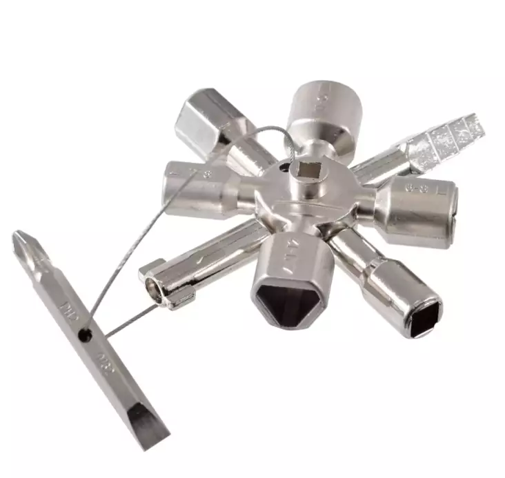 Fastighets multifunktionsnyckel 10in1 - Andra nycklar - 6438152027943 - 1