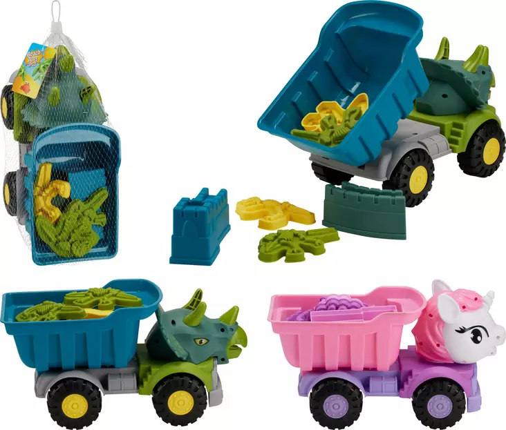 Lastbil sandleksaksset 7-delar - Sommarleksaker - 8721037888493 - 1