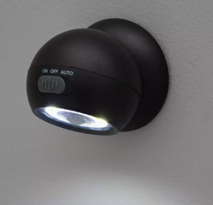 LED-dekorationslampa med rörelsesensor svart - Inomhusbelysning - 6410416429243 - 1