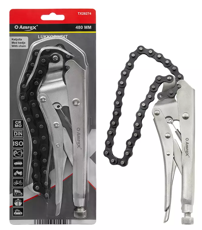 Låsgripare med kedja 480 mm - Tänger och skärare - 6420286914503 - 1