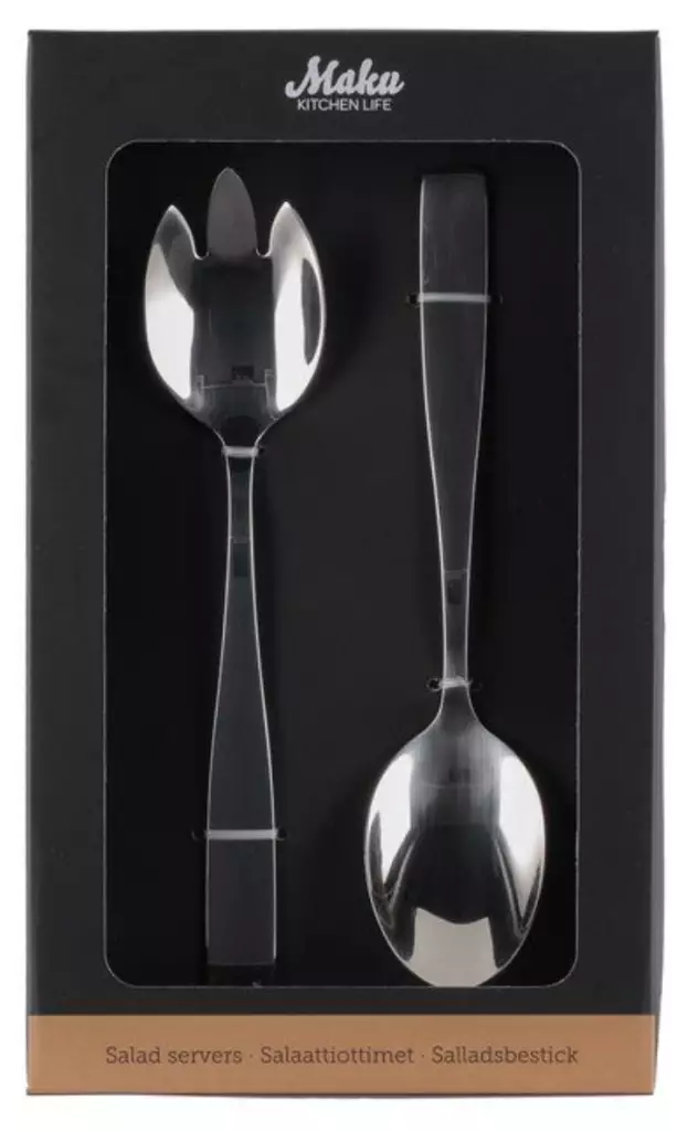 Maku Basic Salladsbestick i rostfritt stål - Slevar, vispar - 6410413030633 - 1