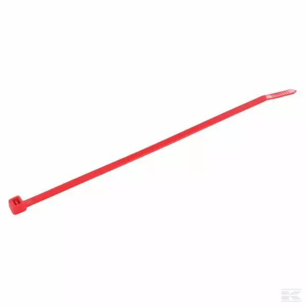 Röd kabelbindare 4,8x200 mm 100 st (P) - Kabelband - 8719493169553 - 1