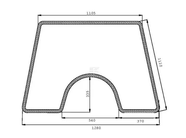 Kabinens glas passar Valmet/Valtra - Hytt och kaross - svm0000010153 - 1