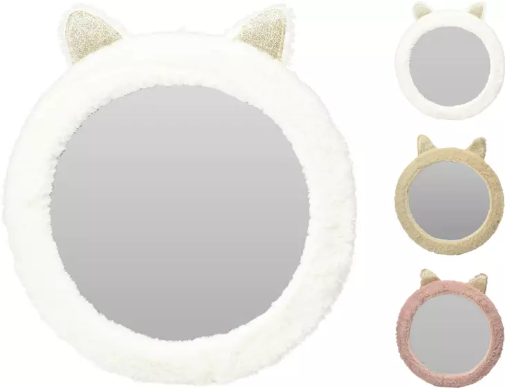 Rund väggspegel med öron 31 cm - Andra egenvårdsprodukter - 8721037043953 - 1