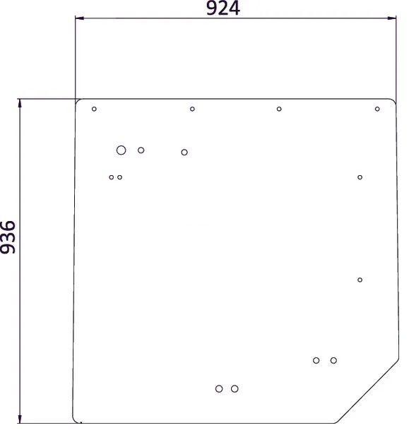 Bakruta, övre (Claas 7700072361) - Hytt och kaross - 8716106434473 - 1
