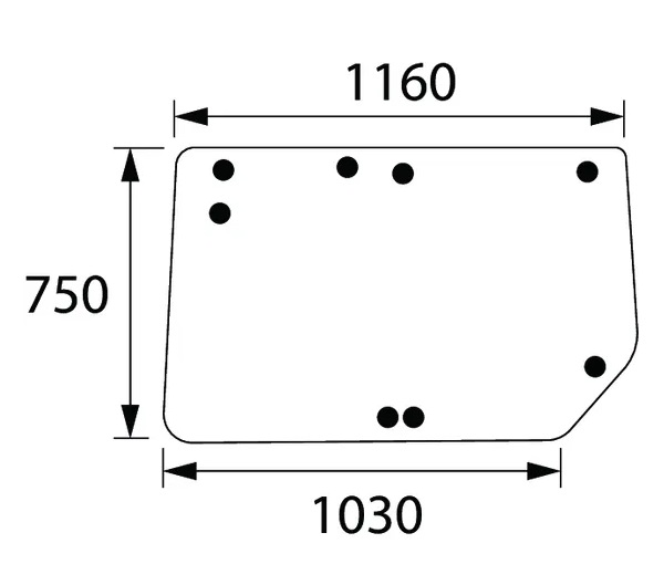Bakruta, övre (JD RT6005021388) - Hytt och karosseri - 8719607021203 - 1