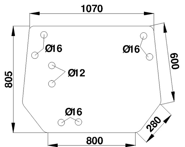 Övre bakfönster (JD L57284) - Hytt och karosseri - 3660980006583 - 1