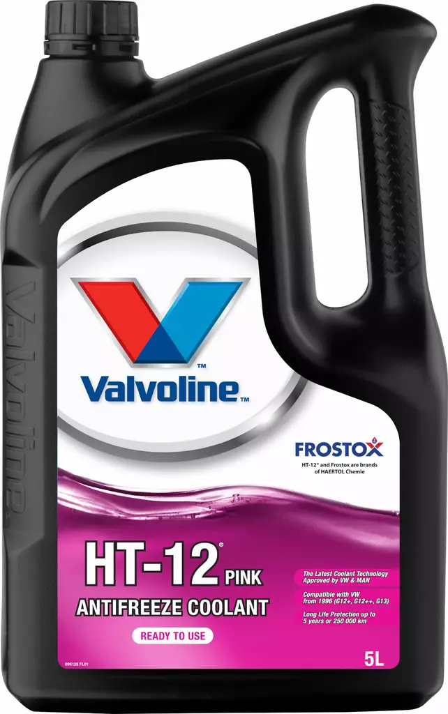 Valvoline HT-12 RTU färdigblandad rosa kylvätska 5 l - Bilkemikalier - 8710941018553 - 1