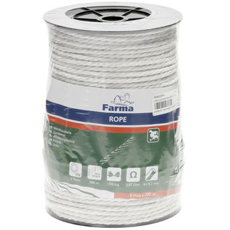 Stängselrep 6 mm 200 m - Stängselband och -trådar - 8719607147194 - 1