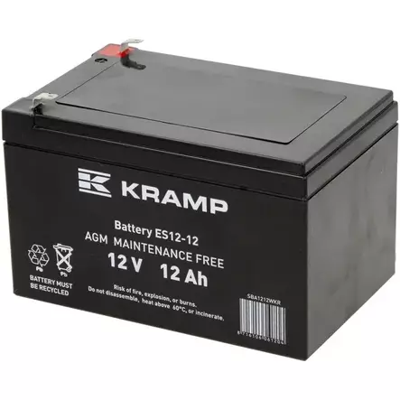 Batteri Kramp 12V 12Ah - Startbatterier - 8716106061204 - 1