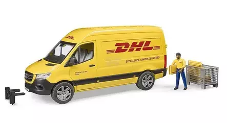 Bruder MB Sprinter DHL med förare - Bruder arbetsmaskinsleksaker - 4001702026714 - 1
