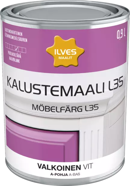 Ilves möbelfärg L35 A-bas lösningsmedelsbaserad - Inomhusfärger - 6430026950364 - 1