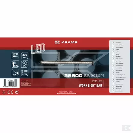 LED-arbetsljuspaneel Kramp 300W 25500lm - Arbetslampor - 8719607174244 - 2
