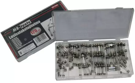 Glas säkringsset 120-delar. - Säkringar - 6430074692094 - 1