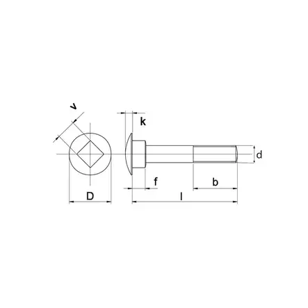 Låsskruv M12 x 40 mm 8.8 svart - Bultar och muttrar, metrisk gänga - 8716106611744 - 2