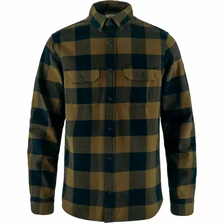 Fjällräven Övik Heavy FlannelSkjorta M Träbrun-mörk marin - Friluftskläder - 7323451063114 - 1
