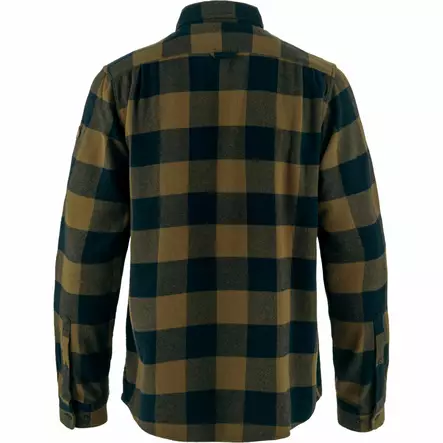 Fjällräven Övik Heavy FlannelSkjorta M Träbrun-mörk marin - Friluftskläder - 7323451063114 - 2