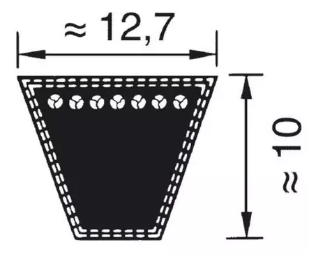Kuggrem SPA3550 - Remmar och tillbehör - 4014486078374 - 2