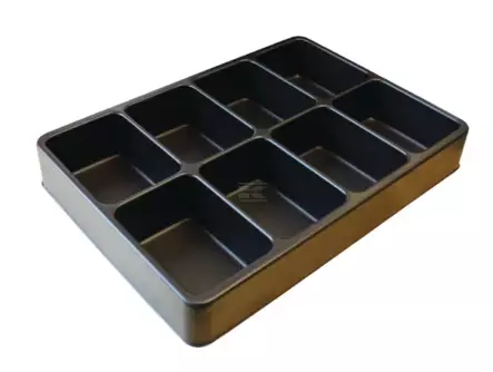 Sorteringslåda, 8-delar, svart - Tillbehörslådor - 5700033484994 - 1