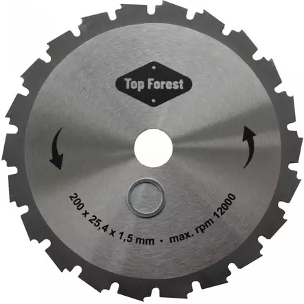 Stänksågsblad 200 x 25,4 x 1,5 mm - Cirkelsågklingor och sågklingor - 6430074694814 - 1