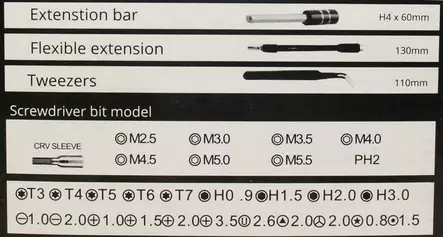 Skruvmejselset 38-delar elektronik - Skruvmejslar och -satser - 6430032158464 - 2