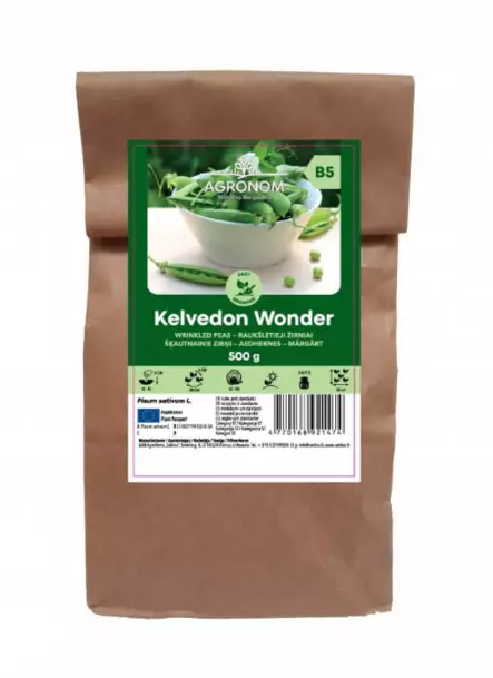 Slipert ärtor 'Kelvedon Wonder' 500g - Frön och sättpotatisar. - 4770168921474 - 1
