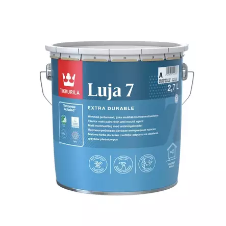 Tikkurila Luja 7 ytmålning färg, färgbar - Inomhusfärger - 6408070142394 - 1