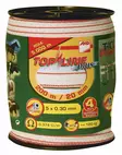 Inhägnadslina Top Line Plus 20 mm/200 m vit/röd - Stängselband och -trådar - 4018653013274 - 1